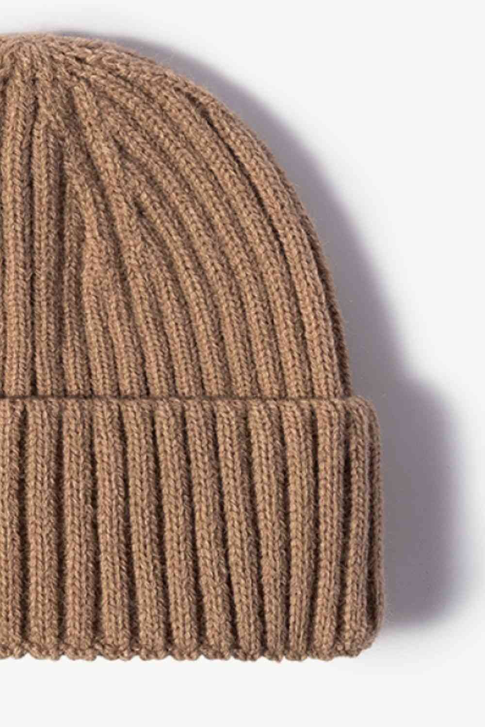 Rib-Knit Cuff Beanie