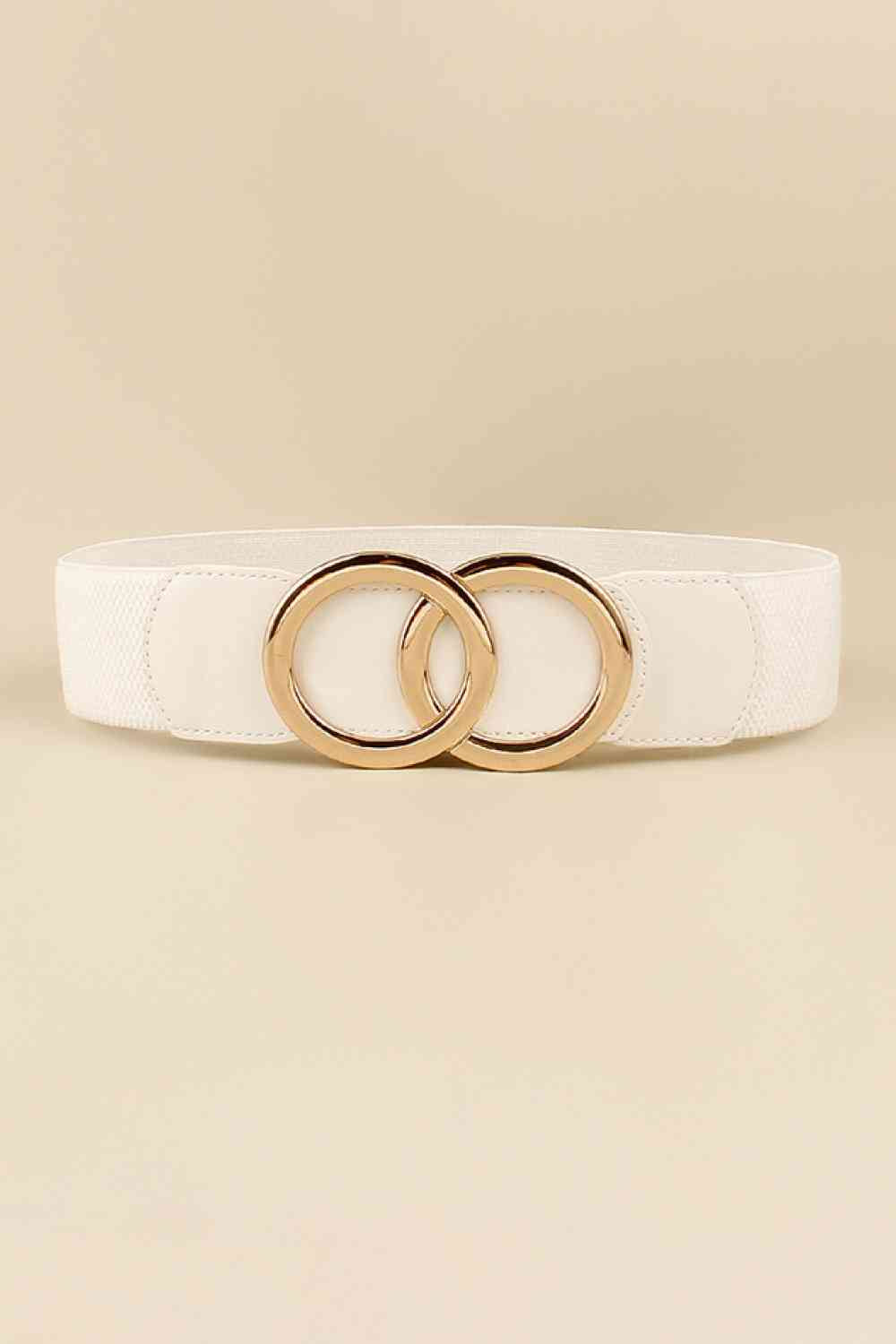 Zinc Alloy Buckle Elastic PU Belt